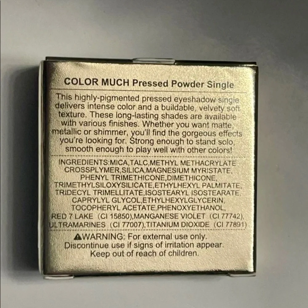 New SHEGLAM Newly Reformulated COLOR MUCH Pressed Powder Single TASTE Eyeshadow